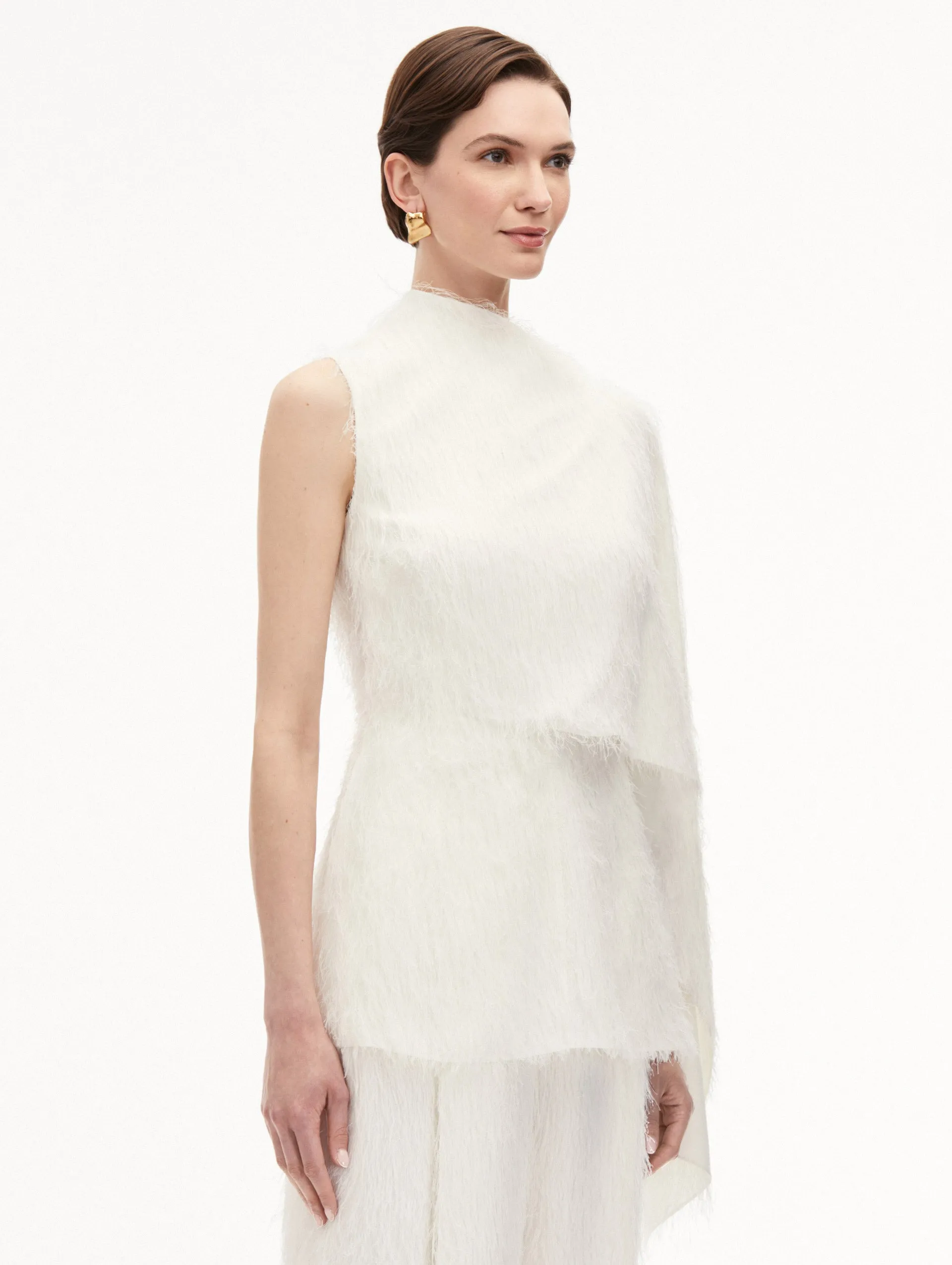 Fringe Fil Coupé Blouse sold by Oscar de la Renta product image thumbnail 5