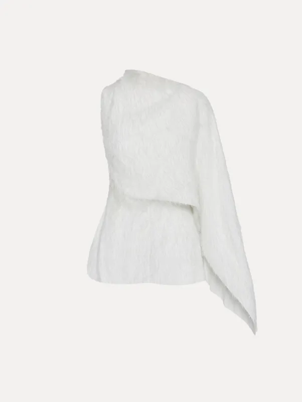 Fringe Fil Coupé Blouse sold by Oscar de la Renta
