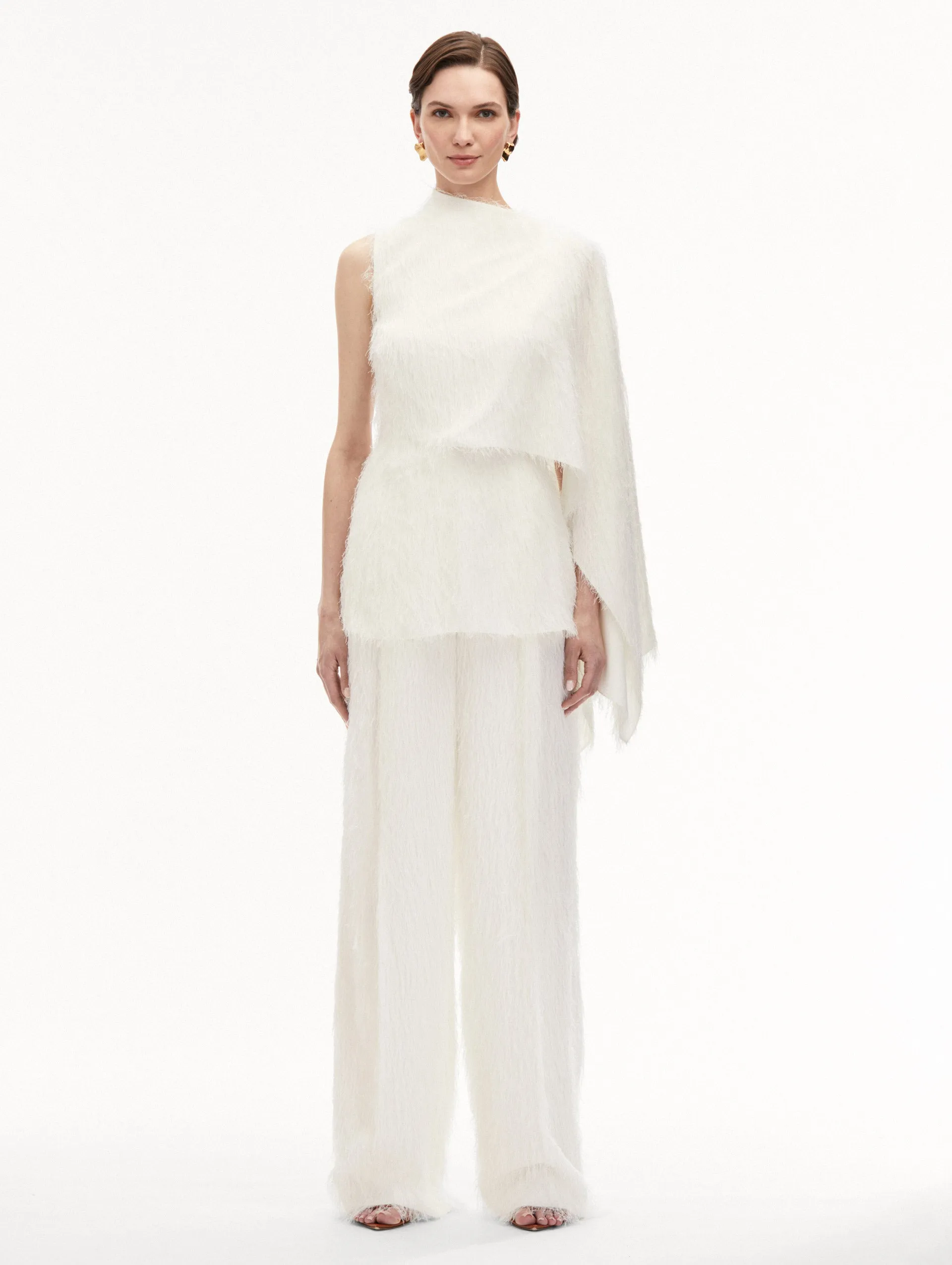 Fringe Fil Coupé Blouse sold by Oscar de la Renta product image thumbnail 3