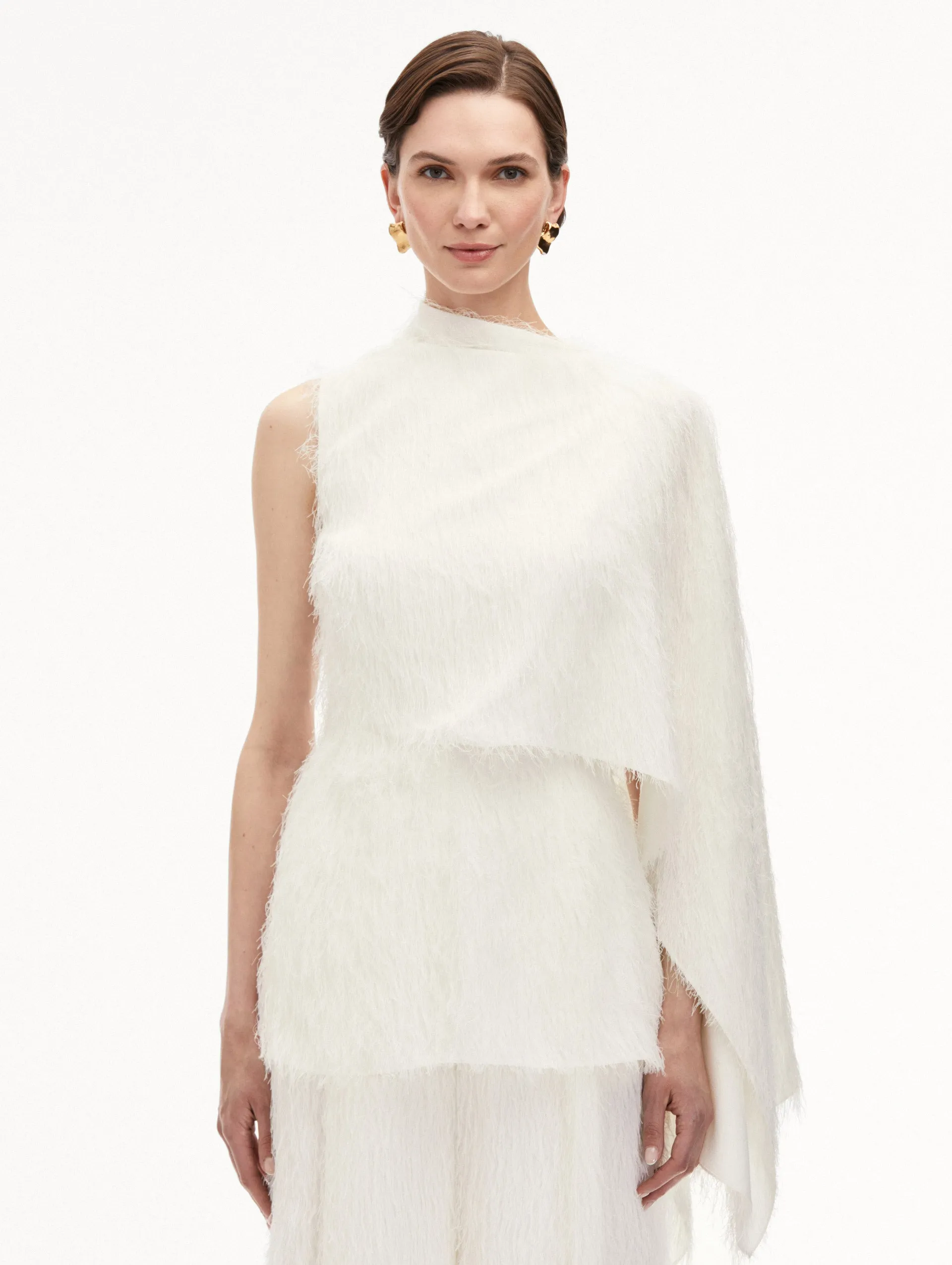 Fringe Fil Coupé Blouse sold by Oscar de la Renta product image thumbnail 2