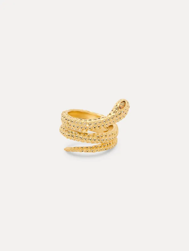 Crystal Snake Ring sold by Oscar de la Renta