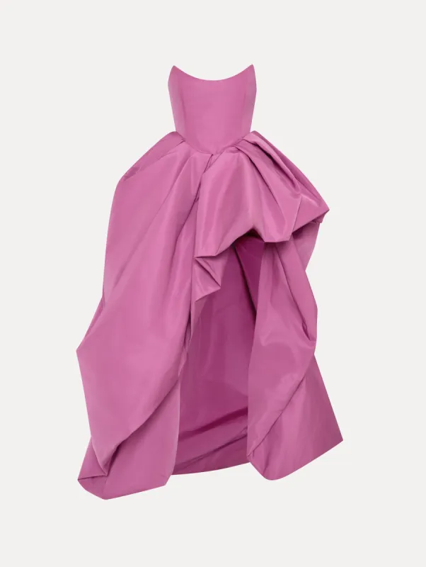 Draped Skirt Faille Gown sold by Oscar de la Renta