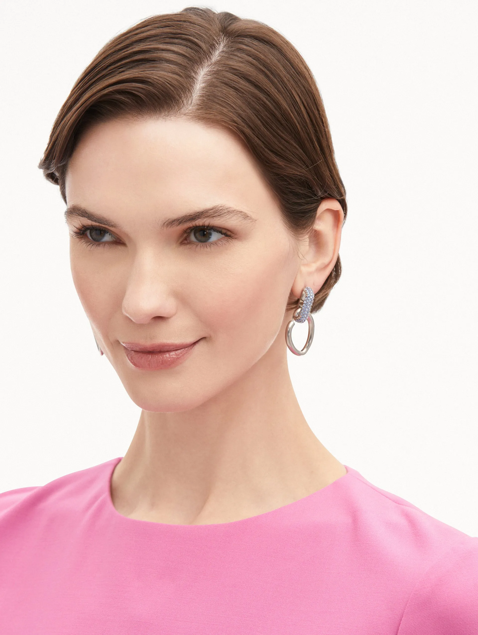 Pavé O Drop Earrings sold by Oscar de la Renta product image thumbnail 2