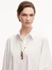 Cabochon Petal Pendant Necklace sold by Oscar de la Renta