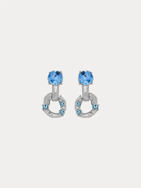 Scramble Chain-Link Earrings sold by Oscar de la Renta