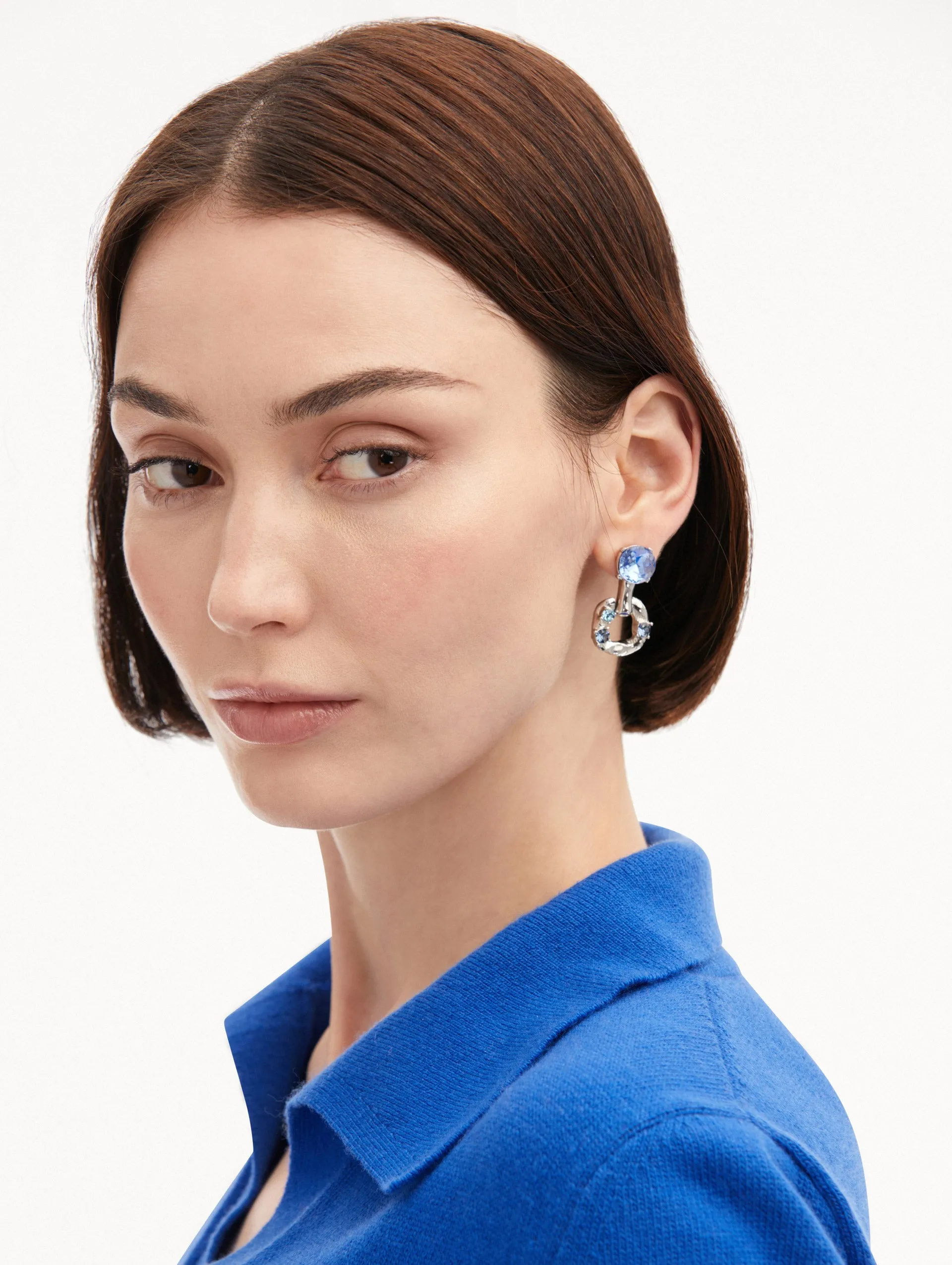 Scramble Chain-Link Earrings sold by Oscar de la Renta product image thumbnail 2