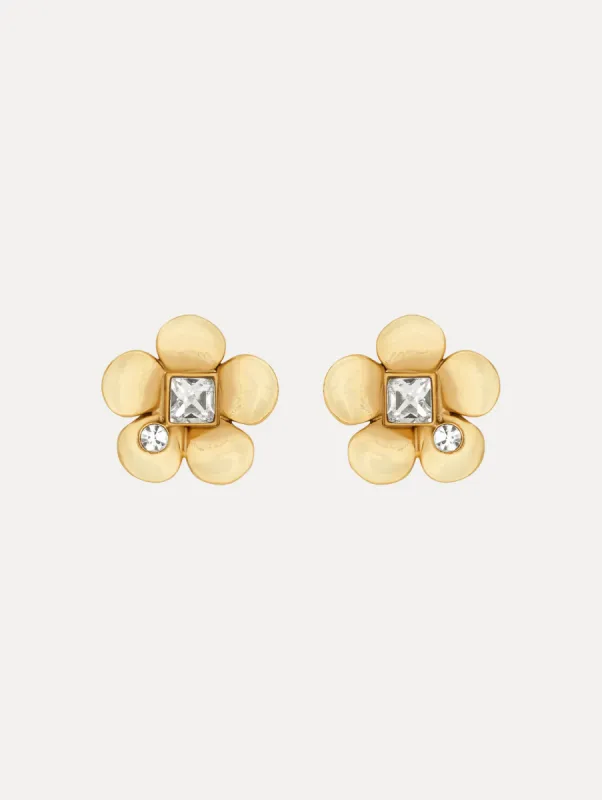 Flower Stud Earrings sold by Oscar de la Renta