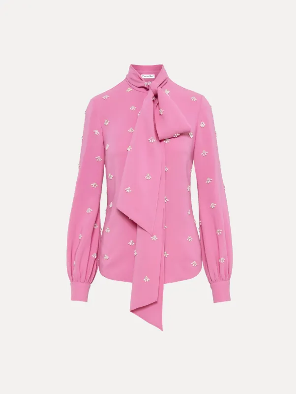 Pearl Cabochon Blouse sold by Oscar de la Renta