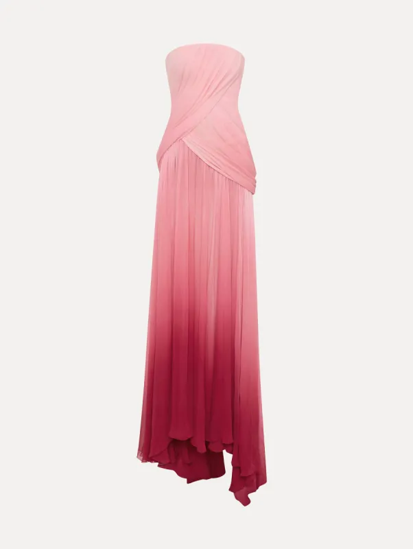 Ombré Silk Chiffon Gown sold by Oscar de la Renta