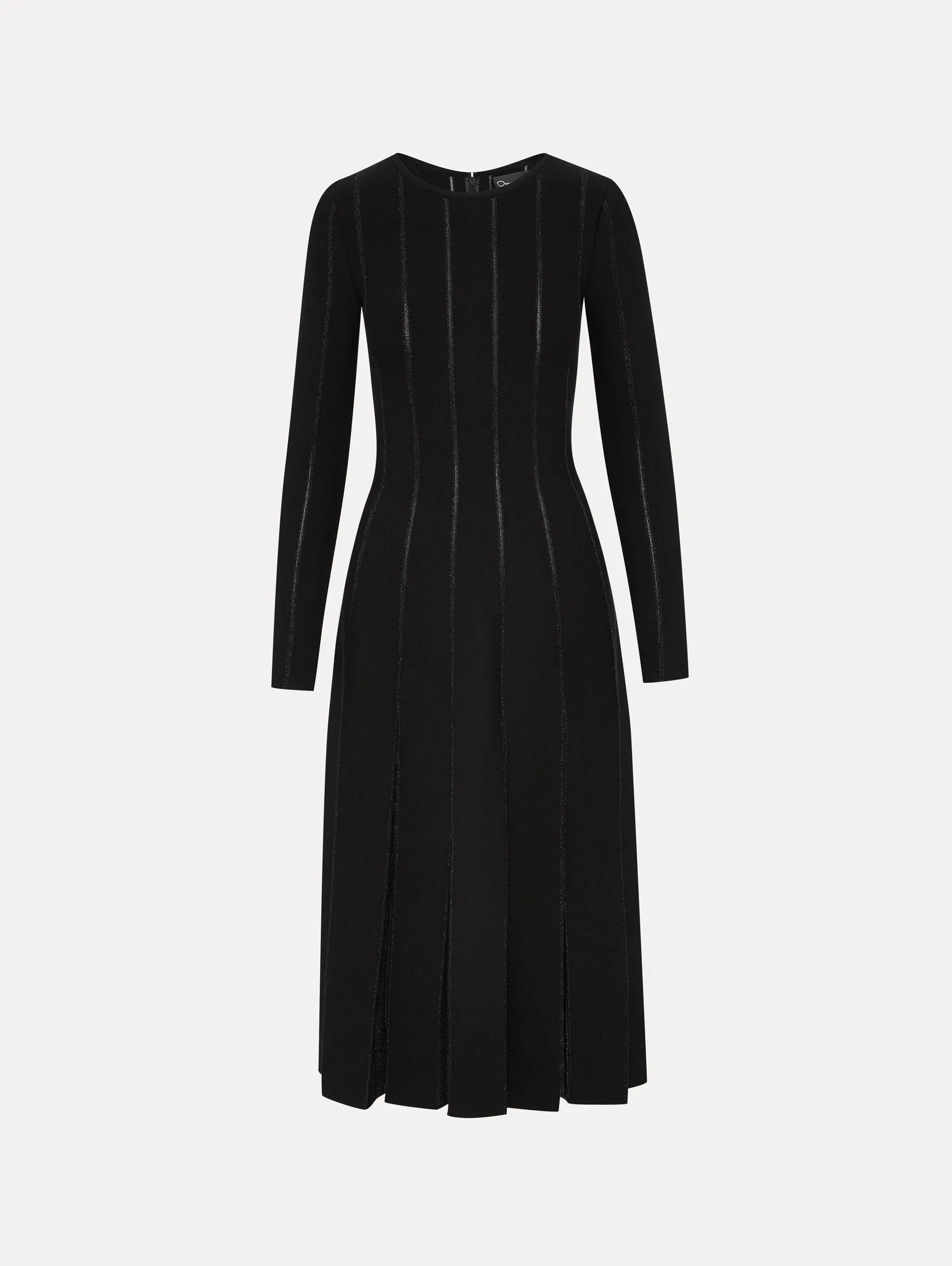 Pleated Inset Knit Dress sold by Oscar de la Renta