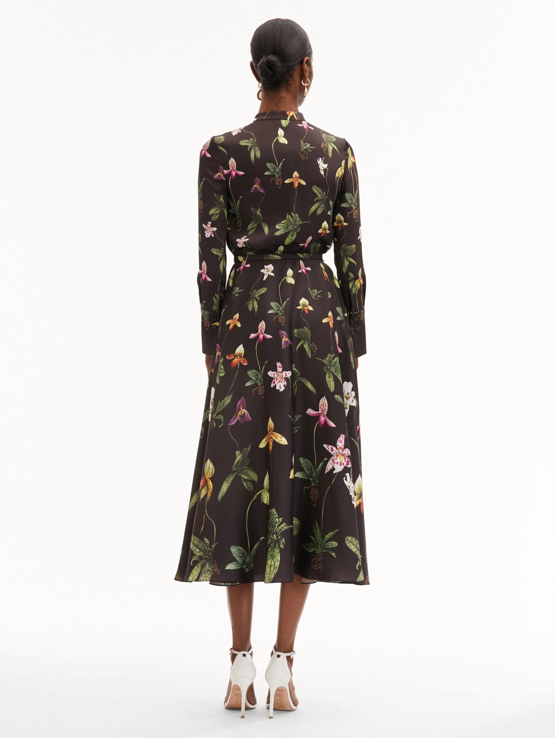 Orchid Silk Twill Dress sold by Oscar de la Renta product image thumbnail 3