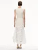 Orchid Guipure & Tweed Sleeveless Dress sold by Oscar de la Renta