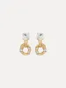 Scramble Chain-Link Earrings sold by Oscar de la Renta