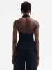 Pinstriped Halter Blouse sold by Oscar de la Renta