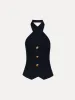 Pinstriped Halter Blouse sold by Oscar de la Renta