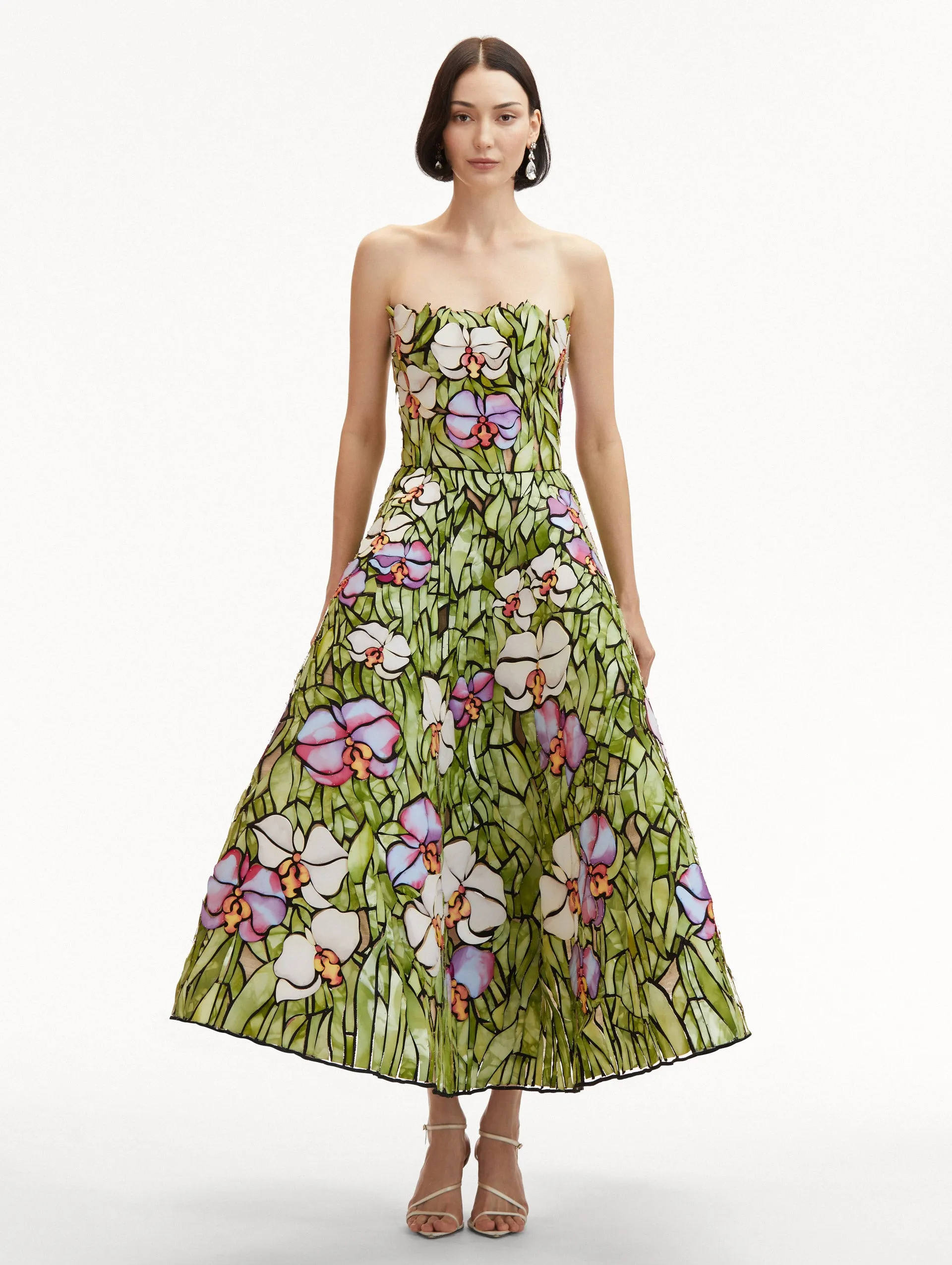 Orchid Mosaic Cocktail Dress sold by Oscar de la Renta product image thumbnail 2