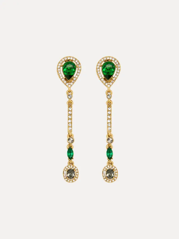 Teardrop Strand Clip-On Earrings sold by Oscar de la Renta