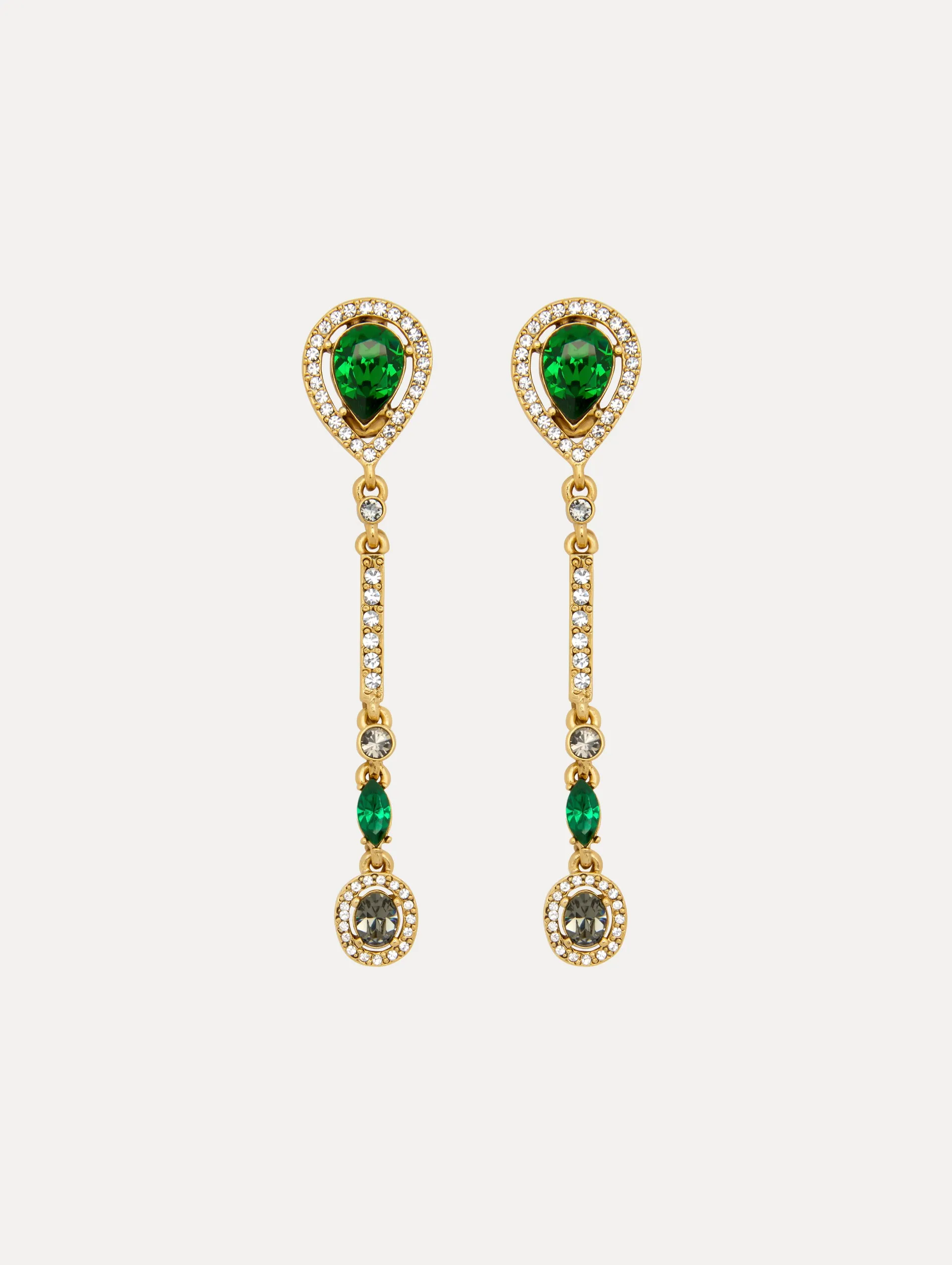 Teardrop Strand Clip-On Earrings sold by Oscar de la Renta