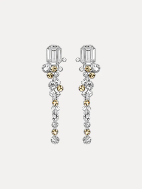 Mixed Crystal Clip-On Earrings sold by Oscar de la Renta