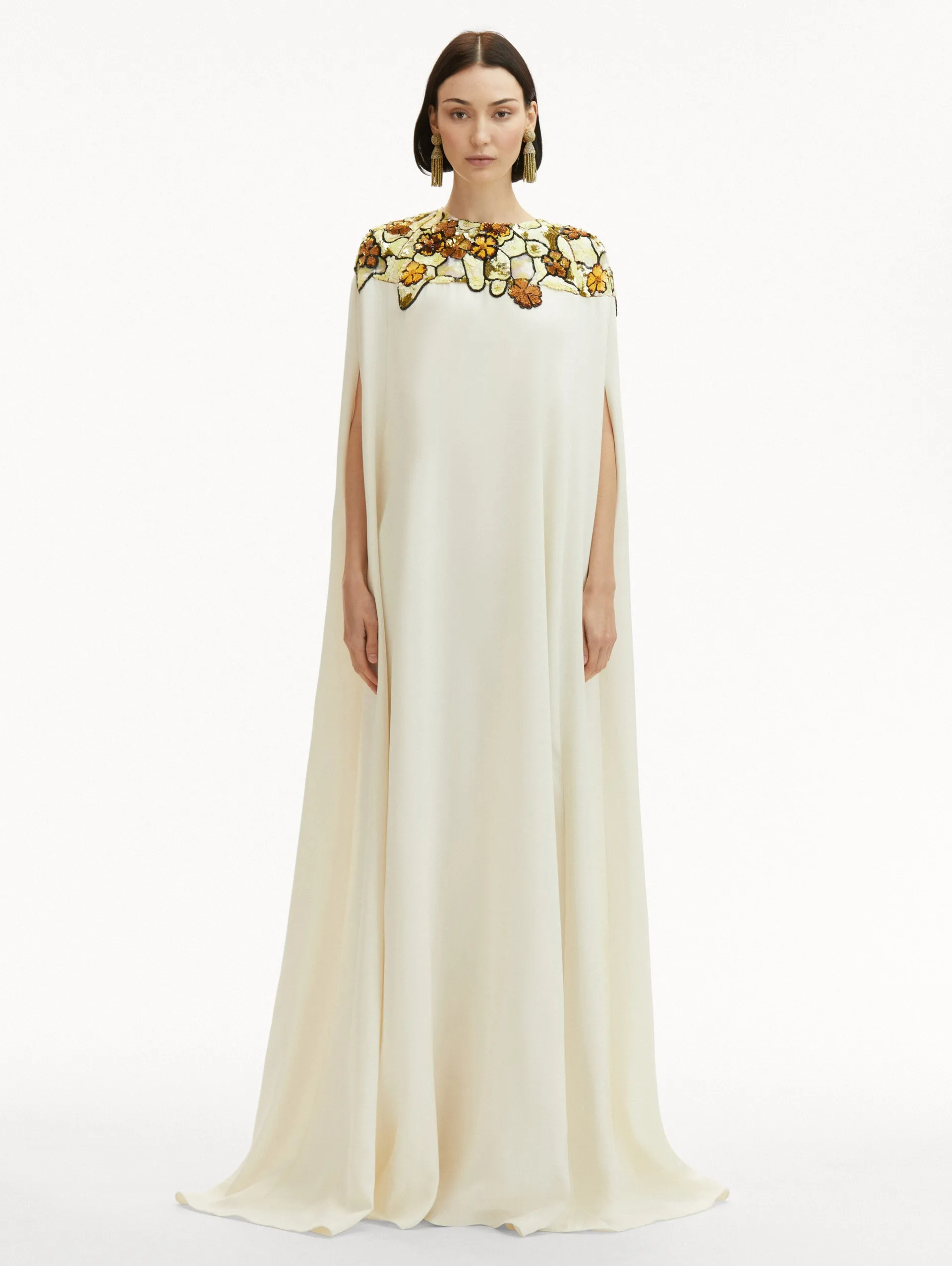 Art Nouveau Sequin Embroidered Caftan sold by Oscar de la Renta product image thumbnail 2