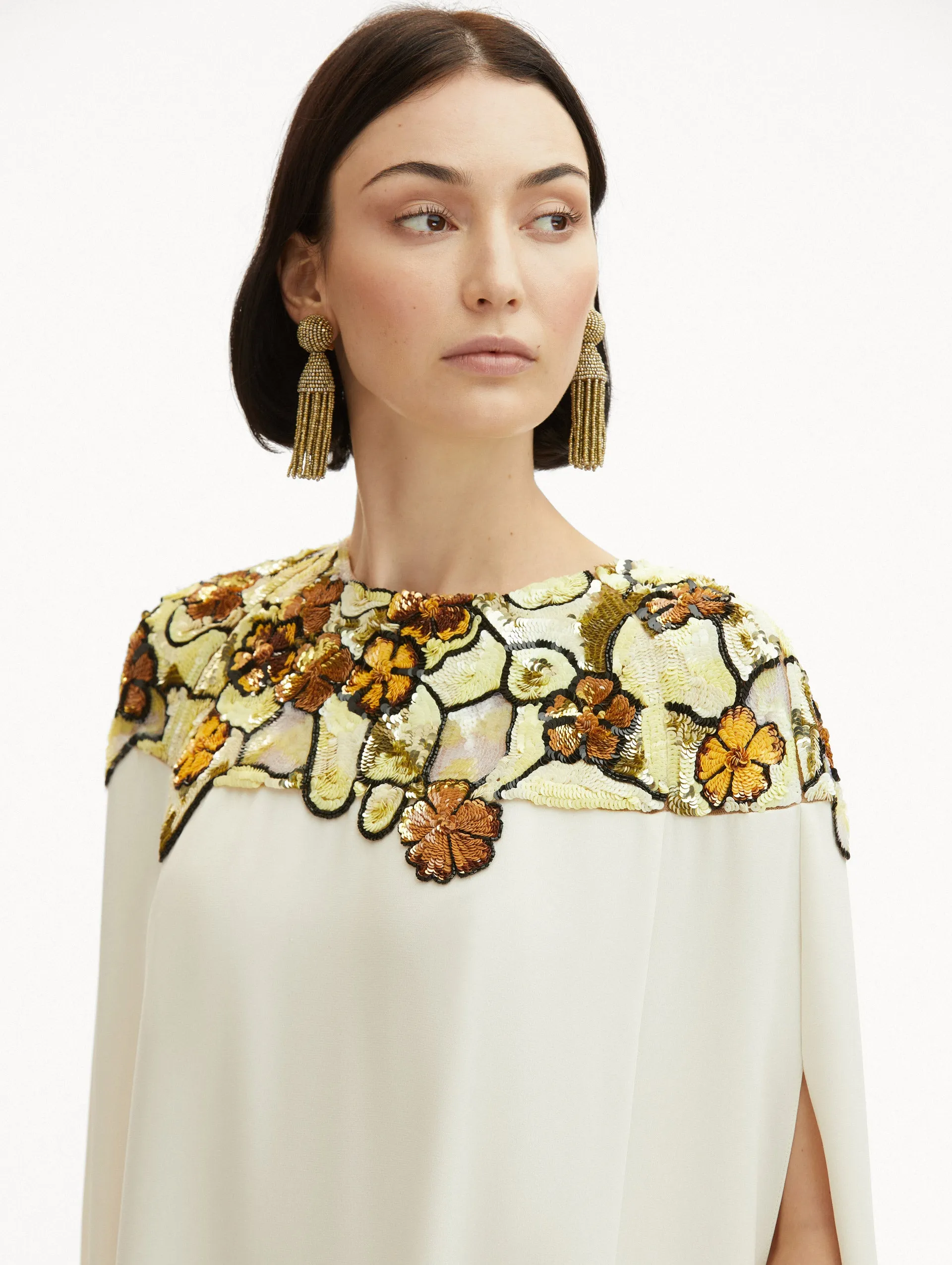 Art Nouveau Sequin Embroidered Caftan sold by Oscar de la Renta product image thumbnail 5