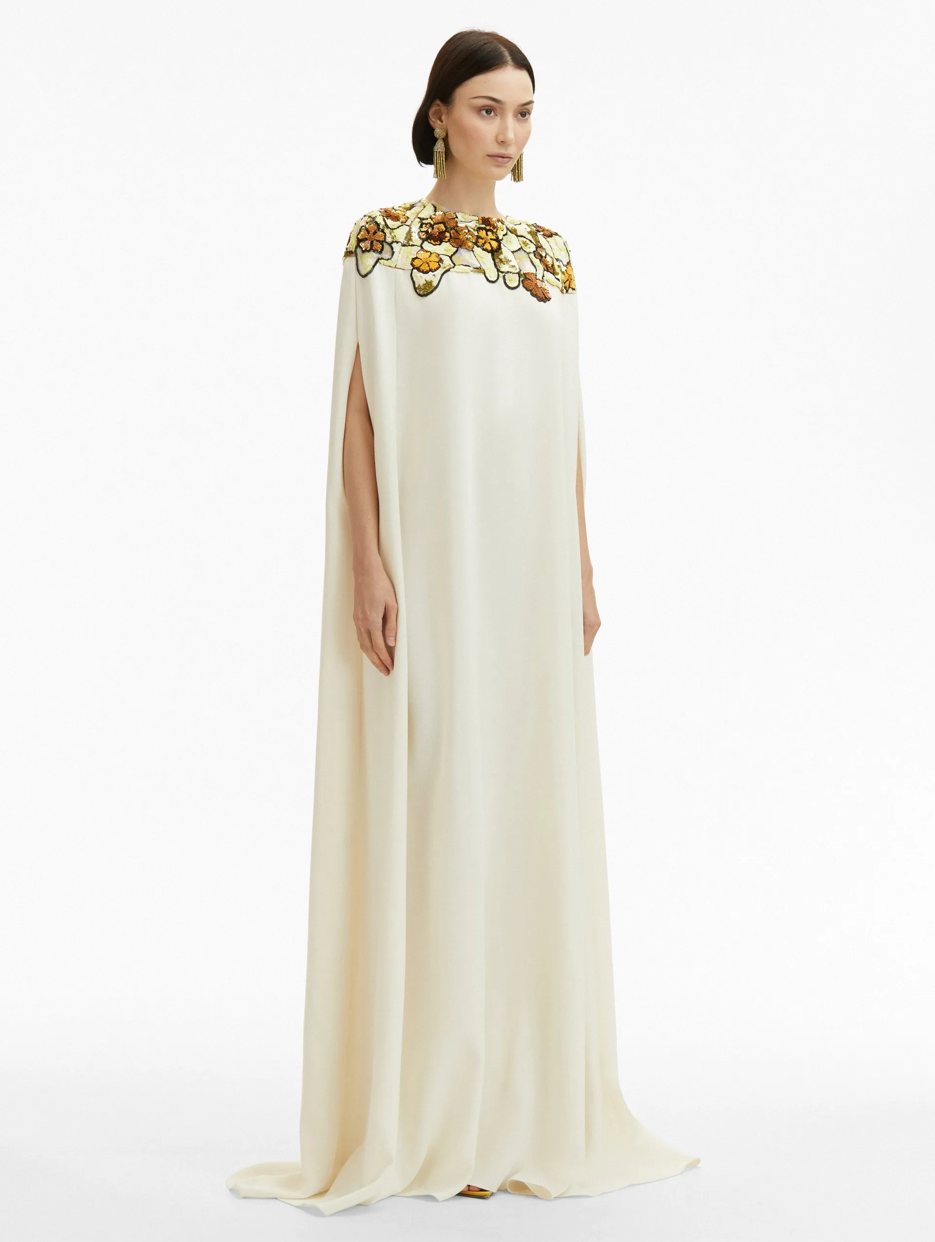 Art Nouveau Sequin Embroidered Caftan sold by Oscar de la Renta product image thumbnail 4