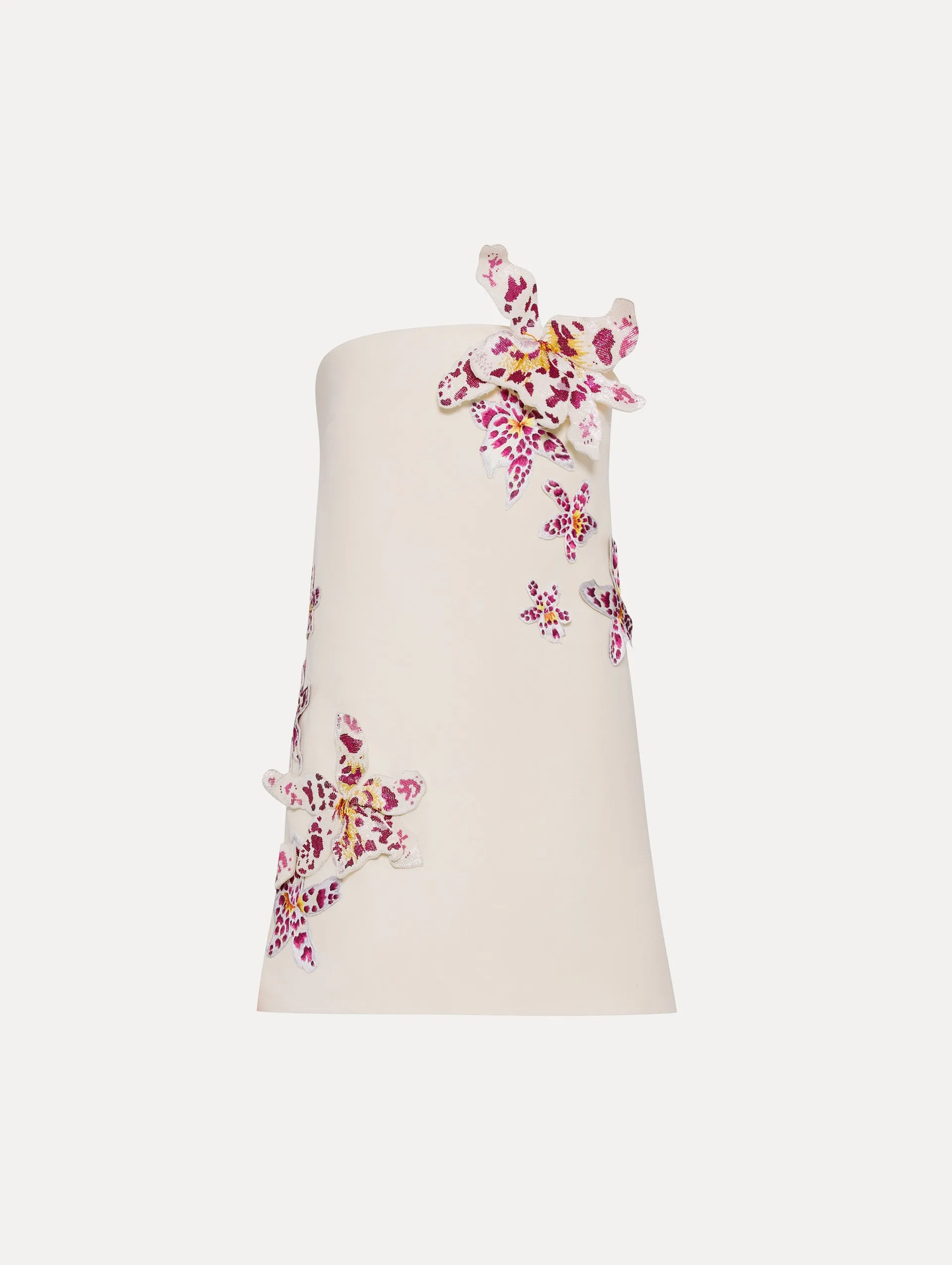 Watercolor Orchid Cocktail Dress sold by Oscar de la Renta