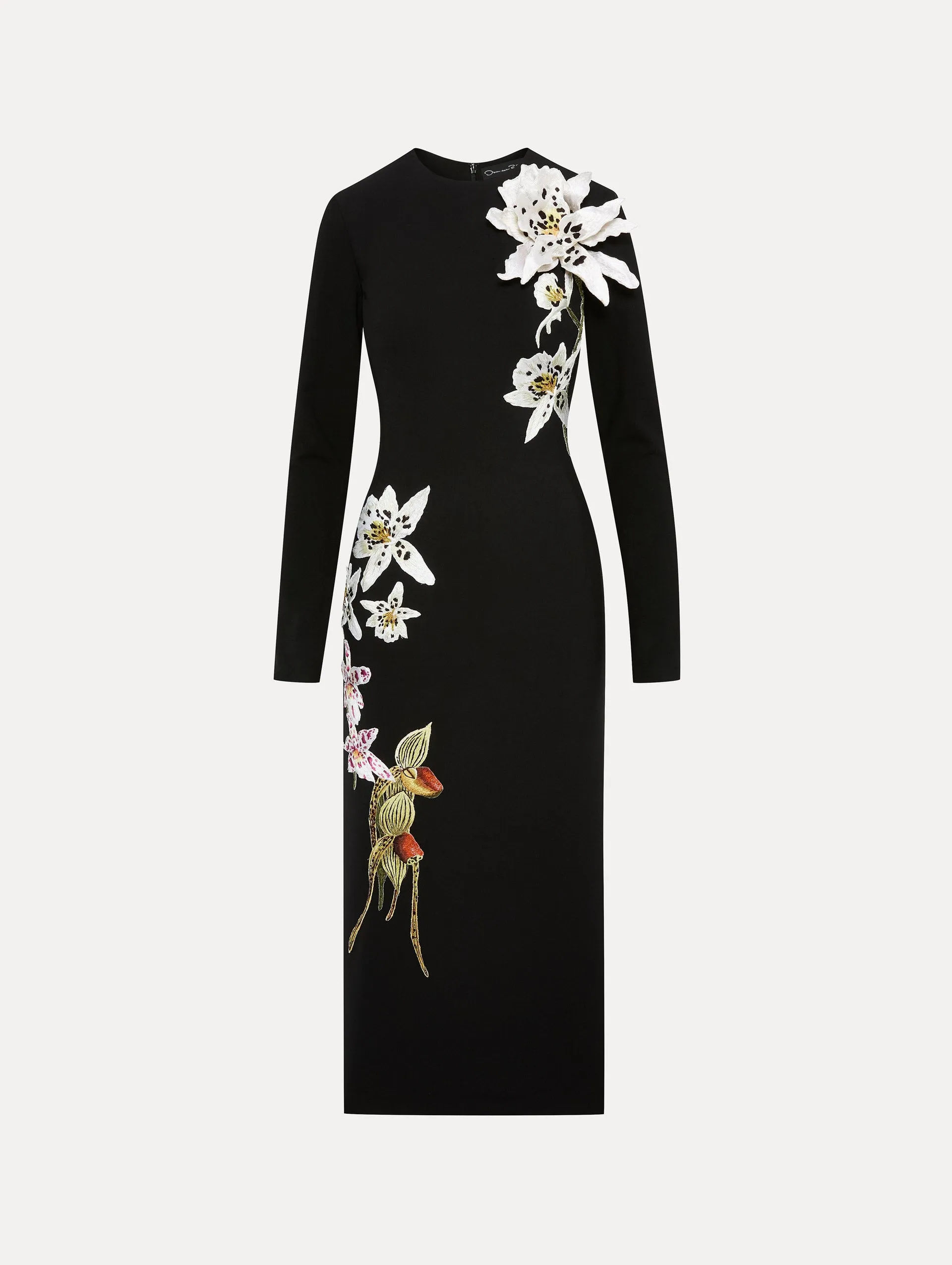 Crystal Orchid Threadwork Dress sold by Oscar de la Renta