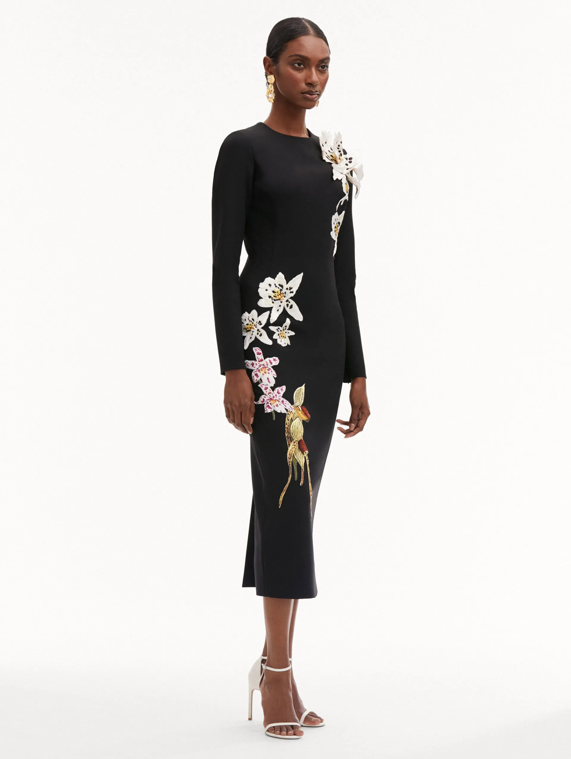 Crystal Orchid Threadwork Dress sold by Oscar de la Renta product image thumbnail 4