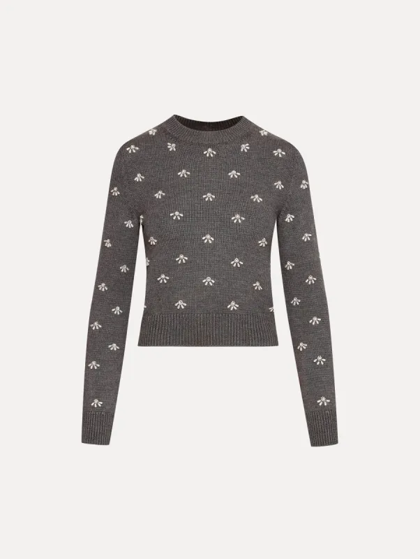 Pearl Cabochon Pullover sold by Oscar de la Renta