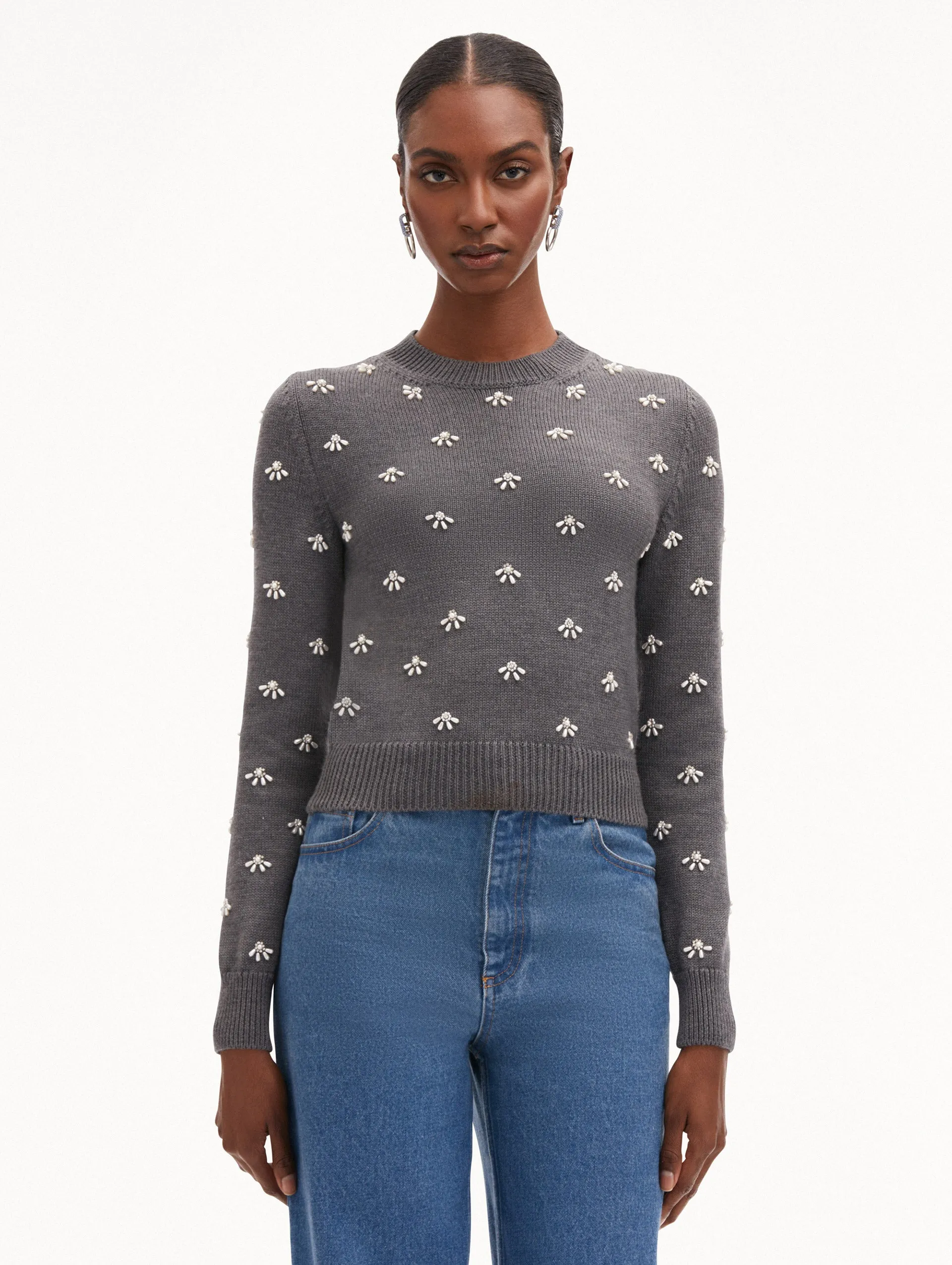 Pearl Cabochon Pullover sold by Oscar de la Renta product image thumbnail 2