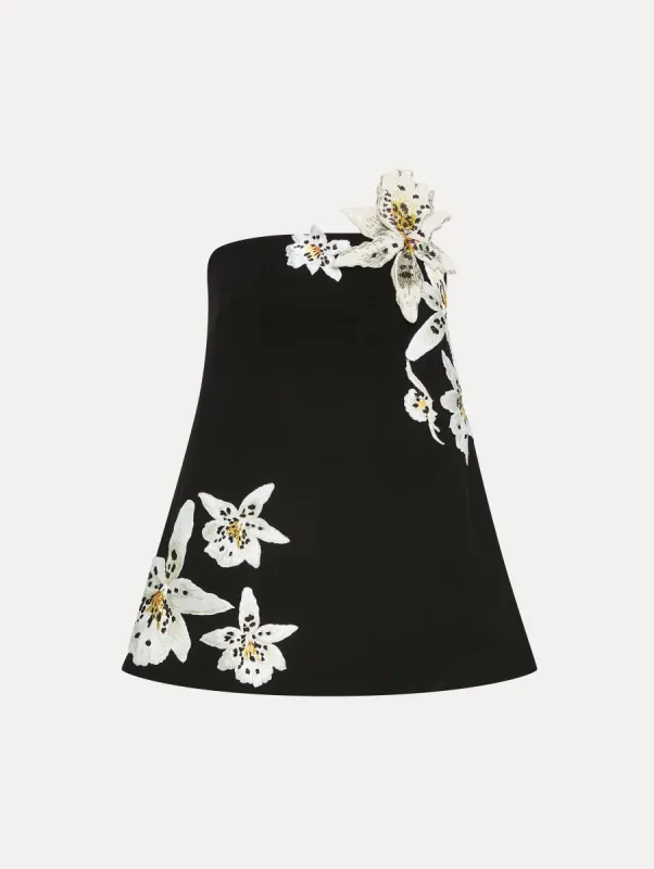 Watercolor Orchid Blouse sold by Oscar de la Renta