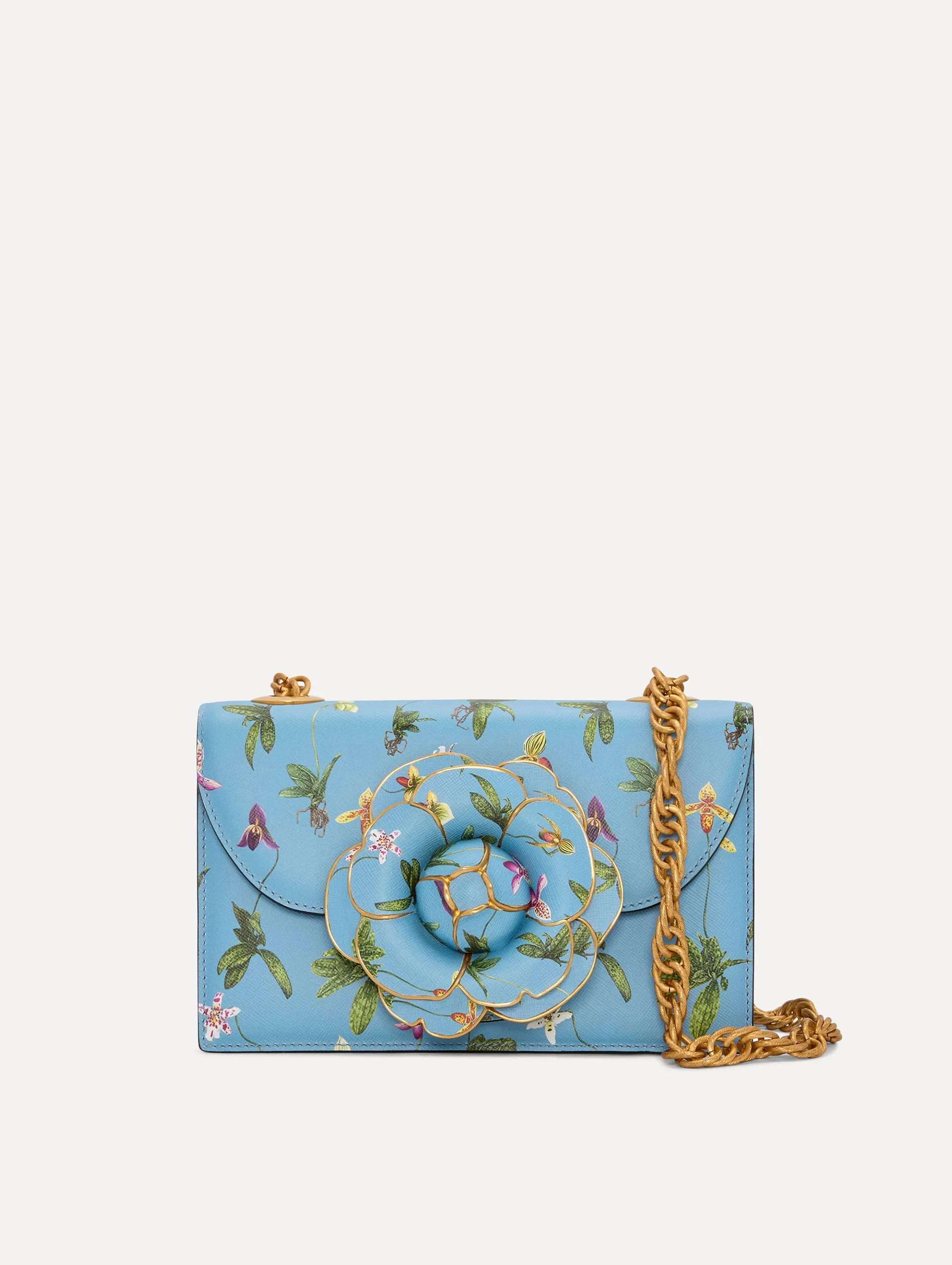 Orchid Printed TRO Bag sold by Oscar de la Renta