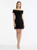 Fitted Off Shoulder Fold Over Dress sold by Oscar de la Renta