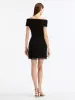Fitted Off Shoulder Fold Over Dress sold by Oscar de la Renta