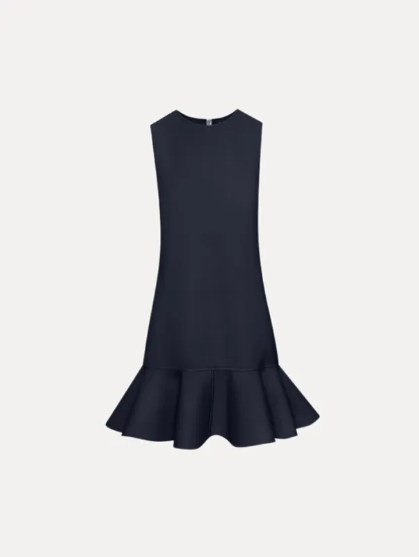 Drop Waist Ruffle Shift Dress sold by Oscar de la Renta