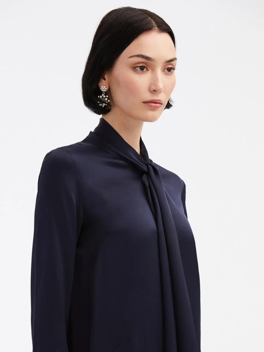 Tie-Neck Silk Blouse sold by Oscar de la Renta product image thumbnail 5