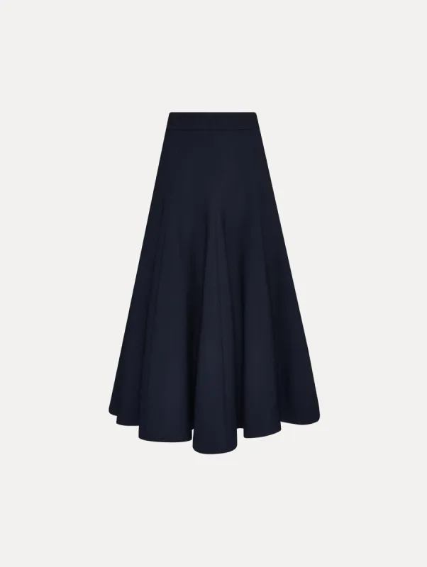 Flared Stretch Wool Skirt sold by Oscar de la Renta