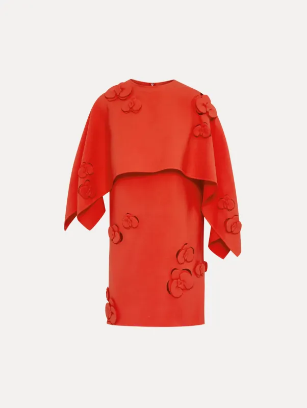 Orchid Capelet Mini Dress sold by Oscar de la Renta