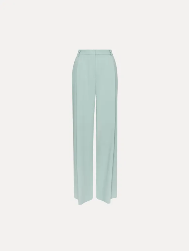 Wide Leg Silk Georgette Pant sold by Oscar de la Renta