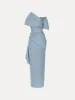 Draped-Detailed Faille Gown sold by Oscar de la Renta