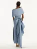 Draped-Detailed Faille Gown sold by Oscar de la Renta