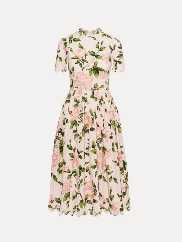 English Rose Cotton Poplin Dress sold by Oscar de la Renta