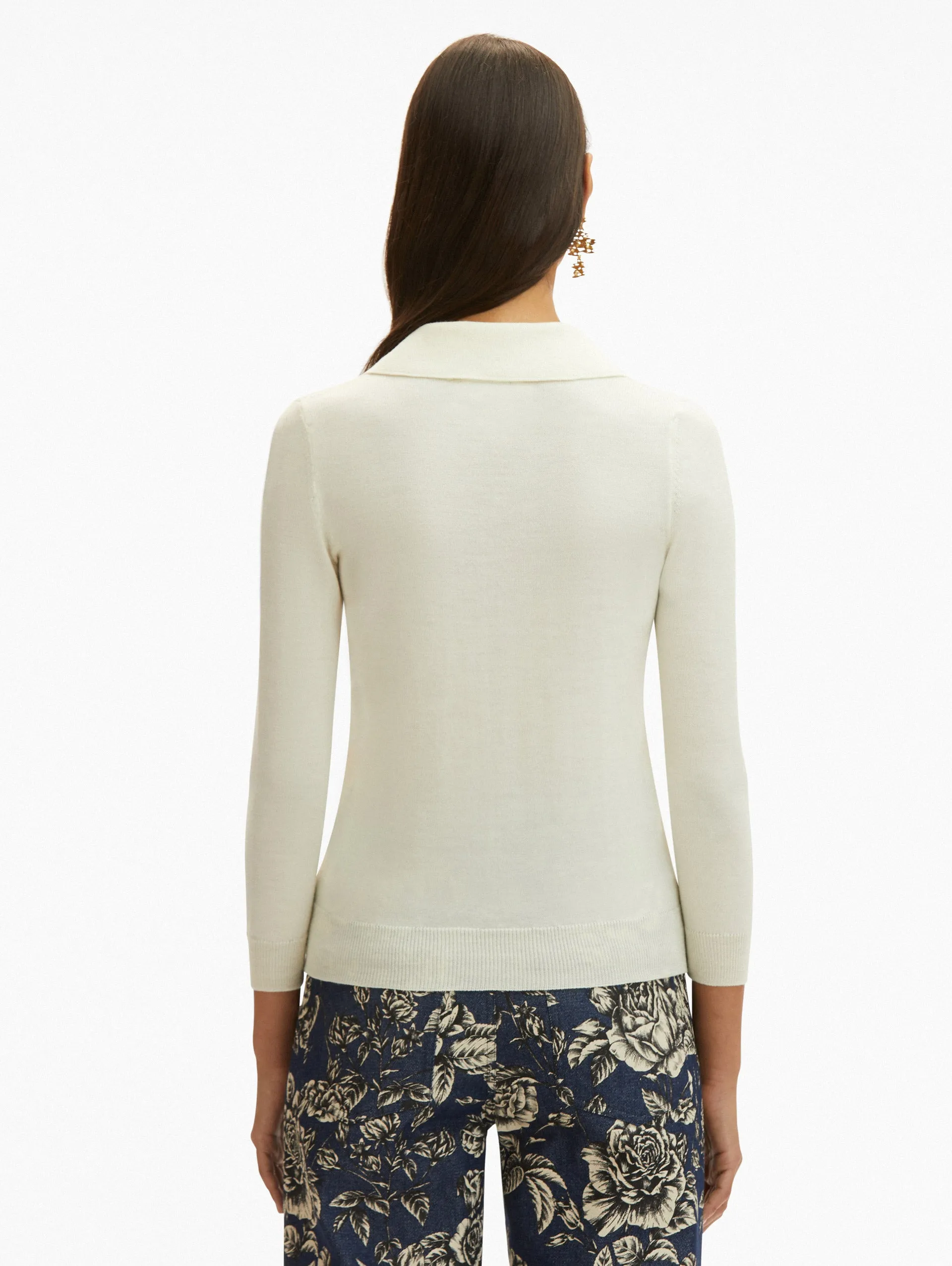 Polo Collared Pullover sold by Oscar de la Renta product image thumbnail 4