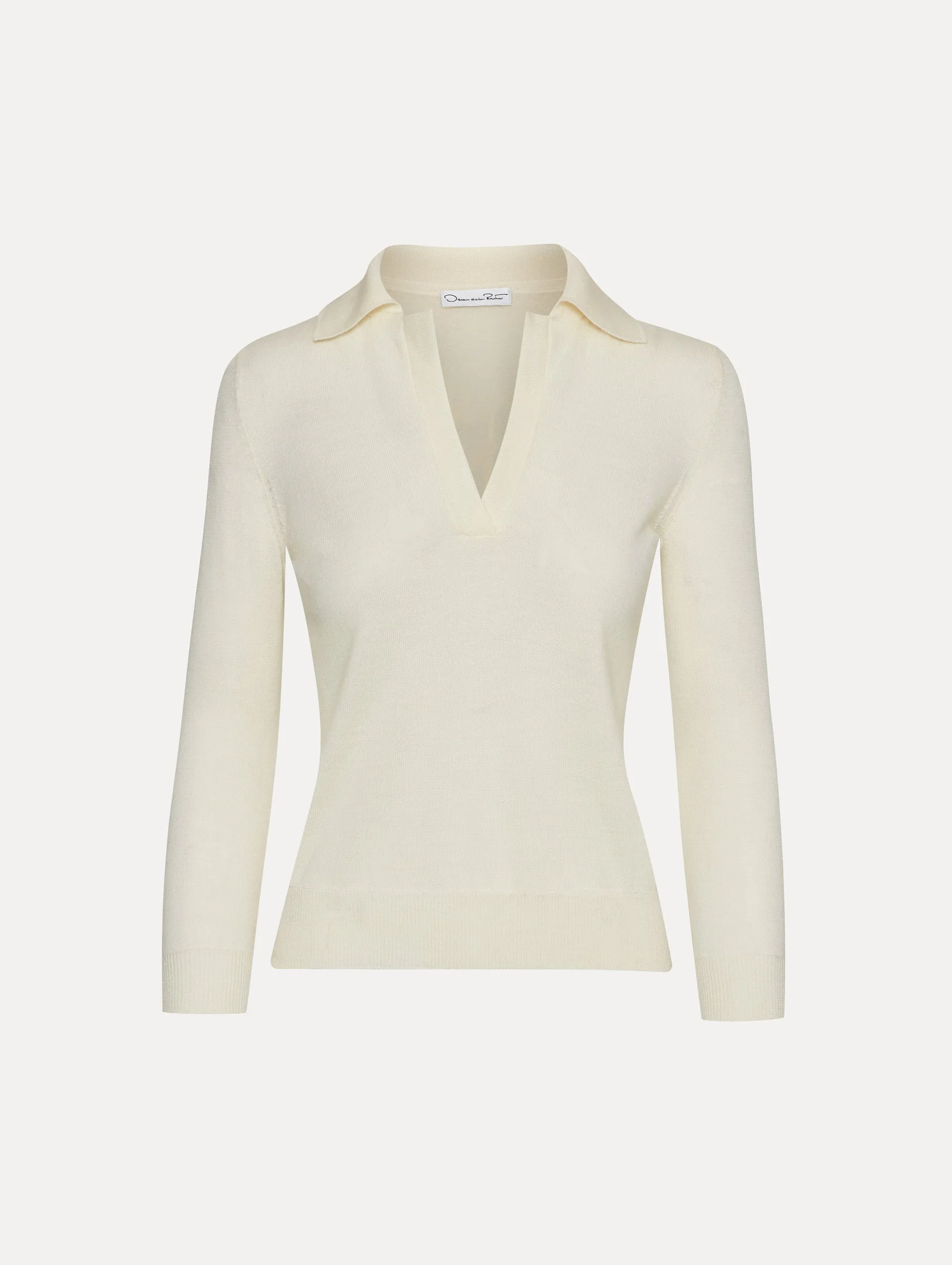 Polo Collared Pullover sold by Oscar de la Renta