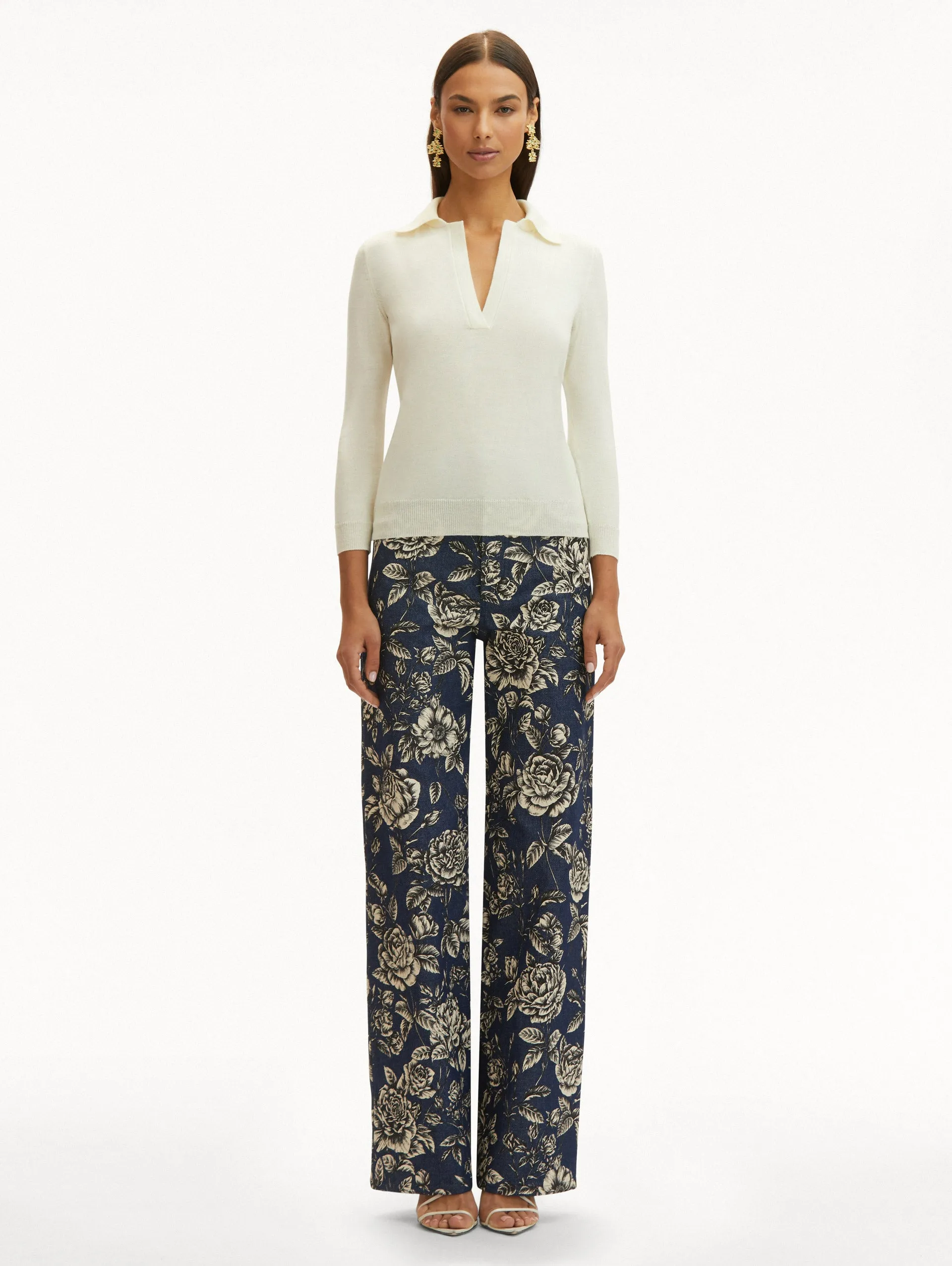 Polo Collared Pullover sold by Oscar de la Renta product image thumbnail 3