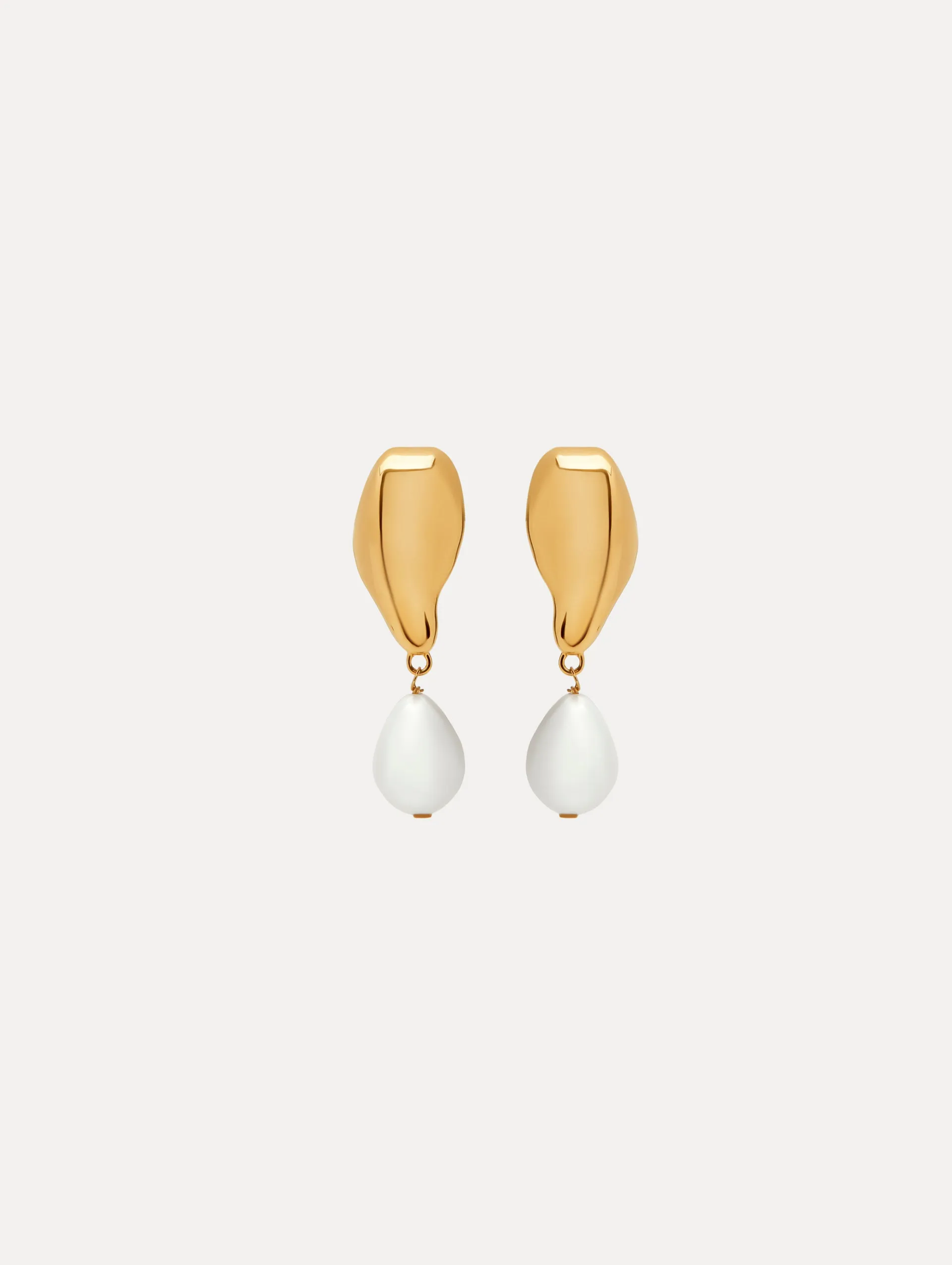 Baroque Pearl Drop Earrings sold by Oscar de la Renta