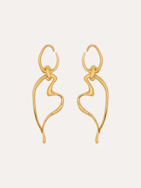 Heart O Drop Earrings made by Oscar de la Renta
