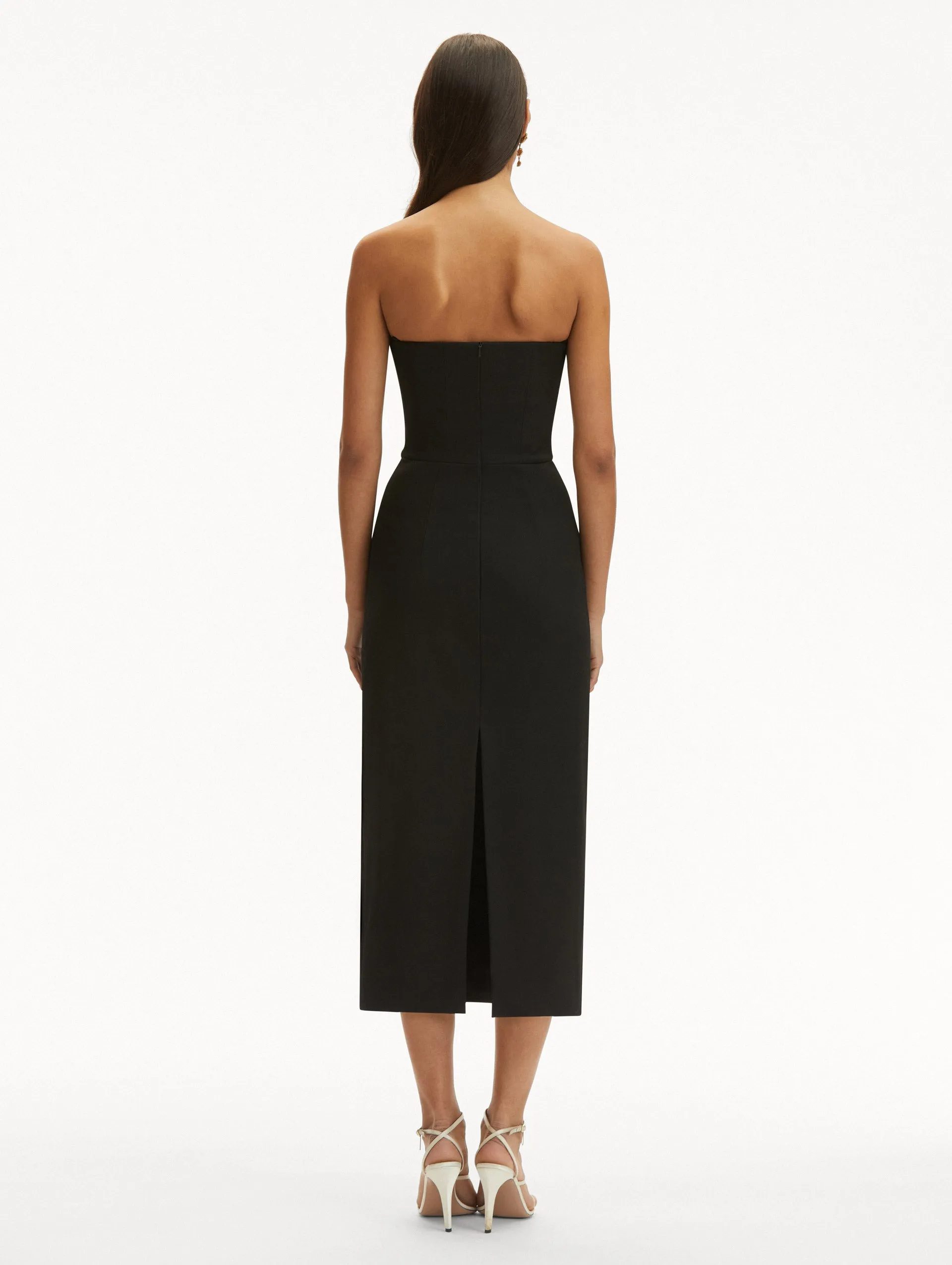 Rosette Tea Length Dress sold by Oscar de la Renta product image thumbnail 3