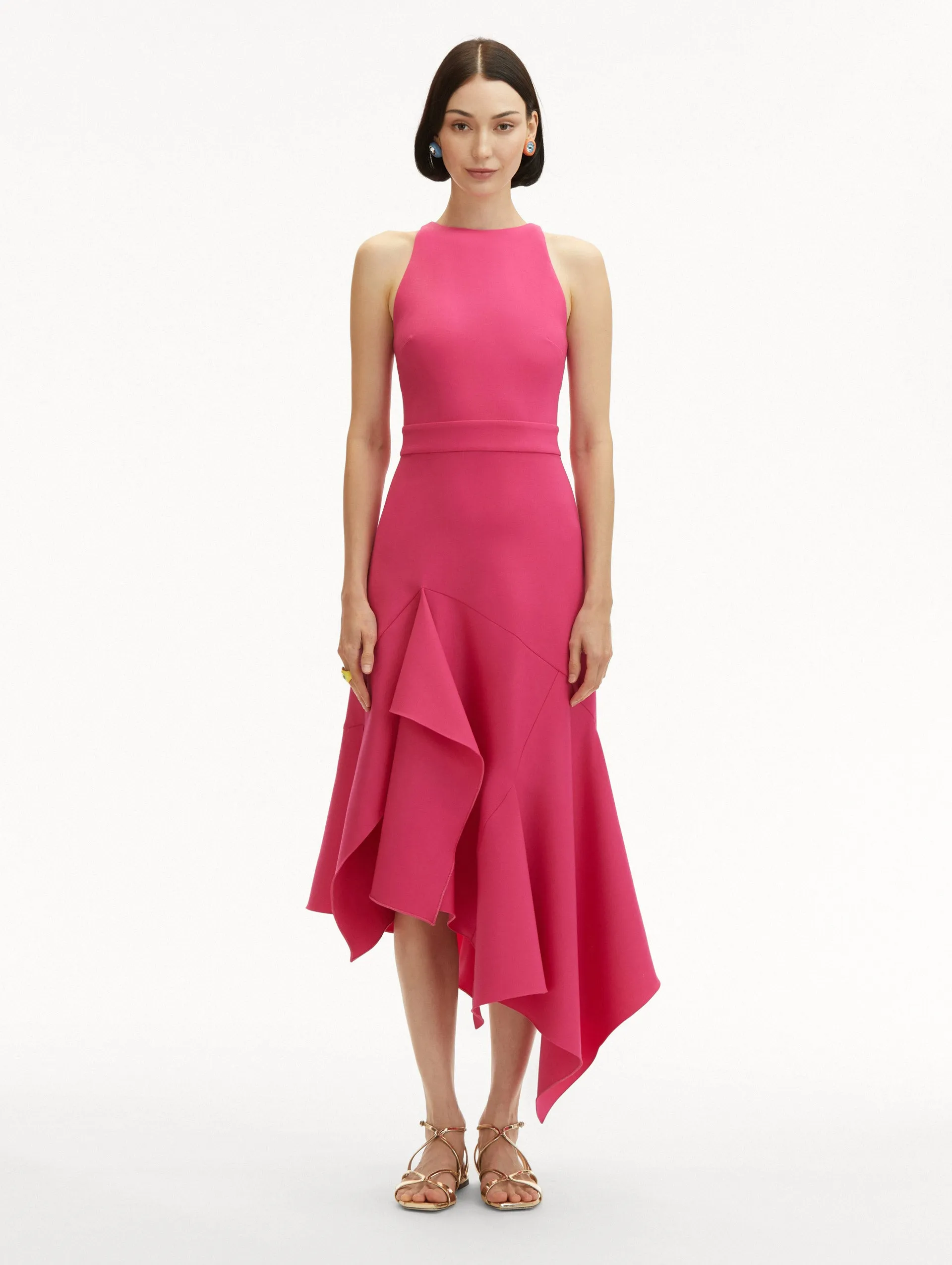 Asymmetrical Wool Dress sold by Oscar de la Renta product image thumbnail 2
